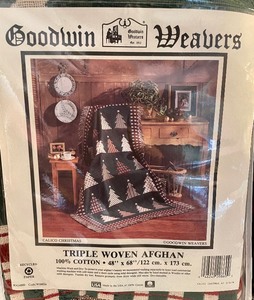 lot 333 image: New Holiday Themed Goodwin Weavers Blankets