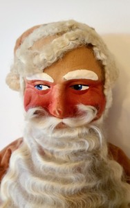 lot 156 image: Vintage Cloth Face Santa