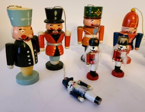 lot 311 image: Vintage Nutcracker Ornaments