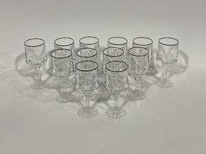 12 Fostoria Bracelet Wine Glasses