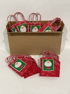 Santa Holiday Wine Bags