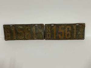 1919 North Dakota License Plates