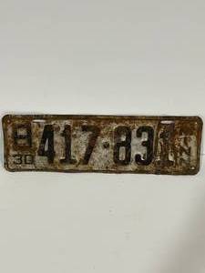 1930 Minnesota License