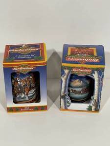 Budweiser Holiday Steins