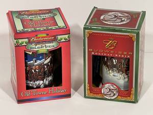 Budweiser Holiday Steins
