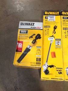 Lot of Dewalts Lawn Care Tools  No Charger - No Battery Various Models And Conditions Customer Returns See Pictures