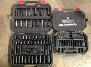 Lot of Husky rive SAEMetric Impact Socket Set See Pictures