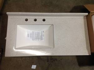 Lot of 2 Bath Vanity Top in White Various Models and Sizes See Pictures