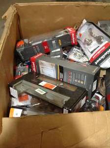 Lot of Assorted Door Knobs and Hardware various models and conditions  open box customer returns See Pictures