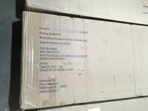 Lot of 3 Shutter Modular Smokey Brown Open Center Locker (74 in. H x 20 in. W x 18 in. D) FOR PARTS See Pictures