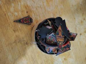 lot 74 image: Collection of Leather Earrings and Bracelets