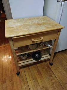 lot 129 image: Kitchen Island on Casters