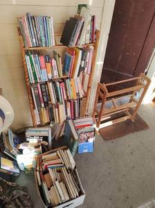 lot 166 image: Collection of Books and Two Bookshelves