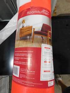 lot 35 image: FloorMuffler 100 sq. ft. 4 ft. x 25 ft. x 0.08 in. Premium Underlayment for Laminate, Hardwood, and Engineered Floors