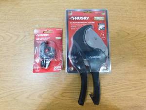 lot 65 image: Husky 2 in. Ratcheting PVC Cutter & Mini Tube Cutter