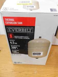 lot 72 image: Everbilt 4.5 gal. Thermal Expansion Tank