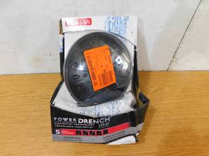 lot 74 image: Delta 5-Spray 6 in. Single Wall Mount Fixed Shower Head in SpotShield Venetian Bronze