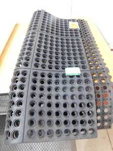 lot 81 image: TrafficMaster Black 36 in. x 36 in. Rubber Anti-Fatigue Comfort Mat