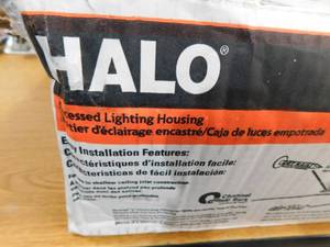 lot 97 image: (5) Halo New Construction Airtight Ic 6-in Shallow Recessed Light Housing