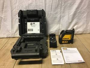 lot 25 image: DEWALT Green Self-Leveling Cross Line Laser Level customer return see pictures