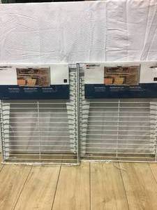lot 37 image: ClosetMaid 11 in. H x 17 in. W Nickel Steel 1-Drawer Wide Mesh Wire Basket Customer Returns See Pictures