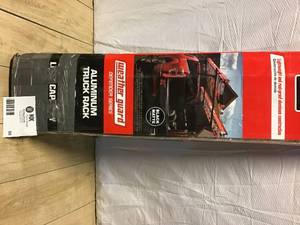 lot 58 image: 800 lbs. Load Capacity Black Universal Truck Ladder Rack Customer Returns See Pictures