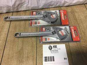 lot 84 image: Crescent 12 in. Adjustable Wrench Customer Returns See Pictures