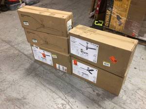 lot 104 image: Lot of 5 Light Ceiling Fans Customer Returns See Pictures