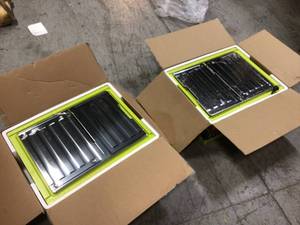 lot 105 image: Lot of 2 7 in. 4.8 Amp Tabletop Tile Saw by RYOBI Customer Returns See Pictures