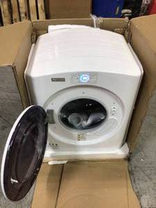 lot 112 image: 3.5 cu. ft. 120-Volt White Compact Portable Electric Laundry Dryer, Sensor Dryer by Panda  Customer Returns See Pictures