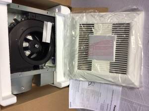 lot 3 image: Panasonic WhisperValue DC Exhaust FanLED Light and Night Light Customer Returns See Pictures
