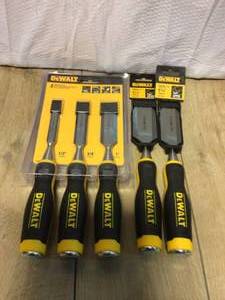 lot 8 image: DEWALT Wood Chisel Set (3-Piece) Customer Returns See Pictures