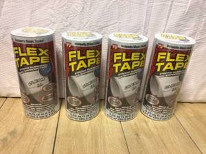 lot 19 image: FLEX SEAL FAMILY OF PRODUCTS Flex Tape Clear 8 in. x 5 ft. Strong Rubberized Waterproof Tape Customer Returns See Pictures
