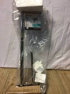 lot 28 image: Better Living OVO Toilet Caddy Toilet Paper Holder in Polished Nickel Customer Returns See Pictures