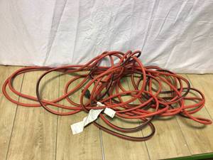 lot 35 image: Husky 50 ft. 143 IndoorOutdoor Extension Cord, Red and Black Customer Returns See Pictures