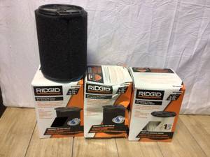 lot 38 image: RIDGID Wet Application Foam Filter for Most 5 Gal. and Larger RIDGID WetDry Shop Vacuums Customer Returns See Pictures