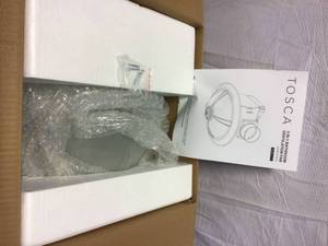 lot 40 image: Tosca 80 CFM 3-in-1 Decorative Bathroom Exhaust Fan with Dimmable LED Light Customer Returns See Pictures