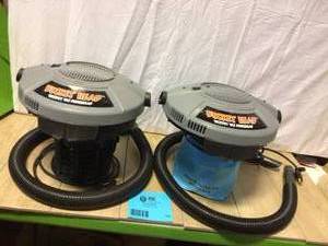 lot 68 image: Bucket Head 5 Gal. 1.75-Peak HP WetDry Shop Vacuum Powerhead with Filter Bag and Hose (compatible with 5 Gal. Homer Bucket) Customer Returns See Pictures