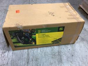 lot 109 image: 48 in. Twin Bagger for 100 Series Lawn Tractors by John Deere Customer Returns See Pictures