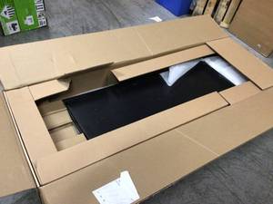 lot 115 image: Ready-to-Assemble 24-Gauge Steel Freestanding Garage Cabinet in Black (48 in. W x 72 in. H x 18 in. D) by Husky Customer Returns See Pictures
