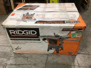 13 Amp 10 in. Professional Cast Iron Table Saw by RIDGID Customer Returns See Pictures