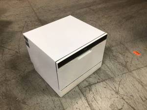 24 in. White Electronic CounterTop Control 600120-volt Dishwasher with 6-Cycles, 6 Place Settings Capacity by RCA Customer Returns See Returns See Pictures