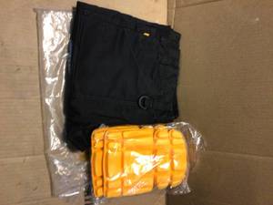DEWALT ProTradesman Combo Mens 36 in. W x 31 in. L Black PolyesterCottonElastane Stretch Work Pant with Knee Pad��Customer Returns See Pictures