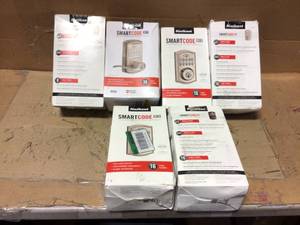 MIX LOT OF Kwikset  15 Z-Wave SmartCode 912 Lever Lock & Kwikset SmartCode 913  Single Cylinder Electronic Deadbolt Featuring SmartKey Security��Customer Returns See Pictures
