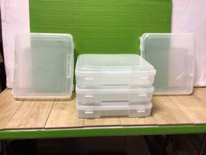 Portable Project Case in Clear (5-Pack)��Customer Returns See Pictures