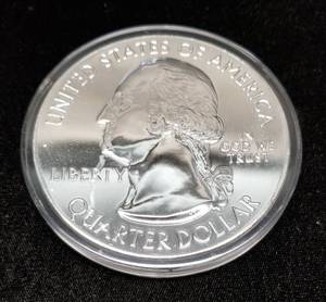 5 TROY OZ .999 FINE SILVER 2018 MICHIGAN AMERICA THE BEAUTIFUL