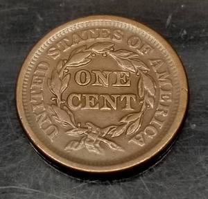 1851 US BRAIDED HAIR LARGE CENT