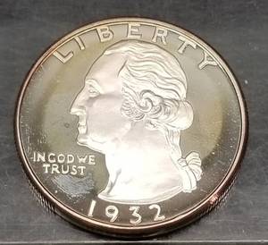2 TROY OZ .999 FINE SILVER WASHINGTON QUARTER DESIGN