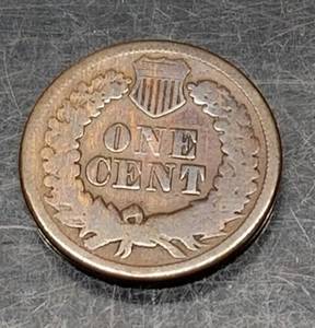 1864 L on ribbon US INDIAN HEAD CENT