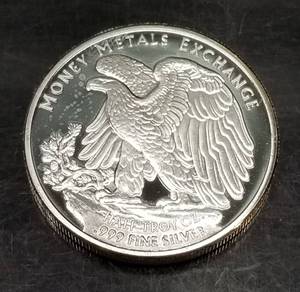 12 TROY OZ .999 FINE SILVER WALKING LIBERTY DESIGN